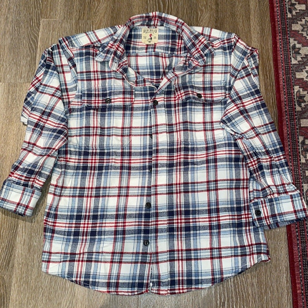 Red Head Brand Co Red, white, navy flannel